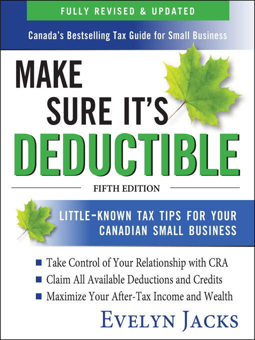 Title details for Make Sure It's Deductible by Evelyn Jacks - Wait list